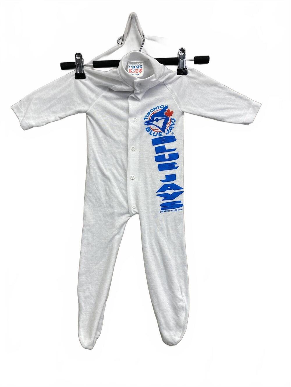 Vtg 1994 CHMC Kids Medium Unisex Infant Toronto Blue Jays One Piece Sleepwear
